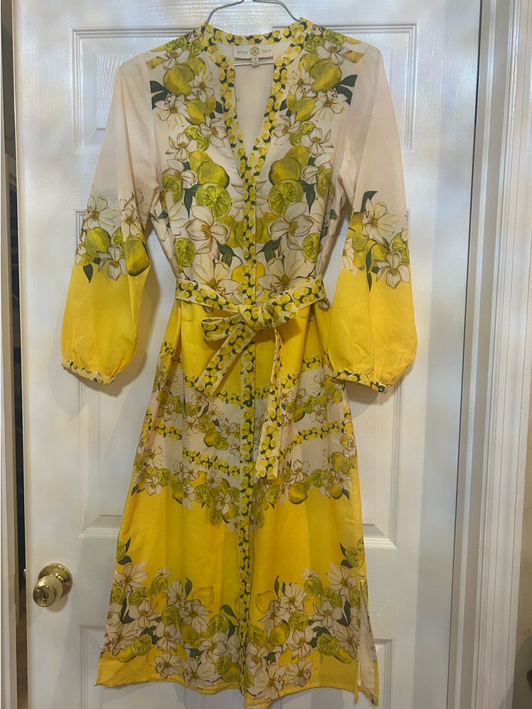 Anna Cate Lemon Summer Riley Caftan Dress